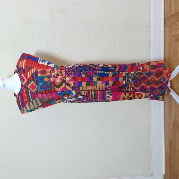 Colorful Geometric Pattern Dress - Picture 4 of 10
